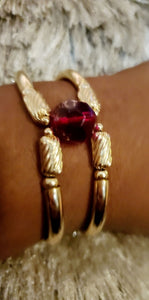 Ruby Rose Double Bangle